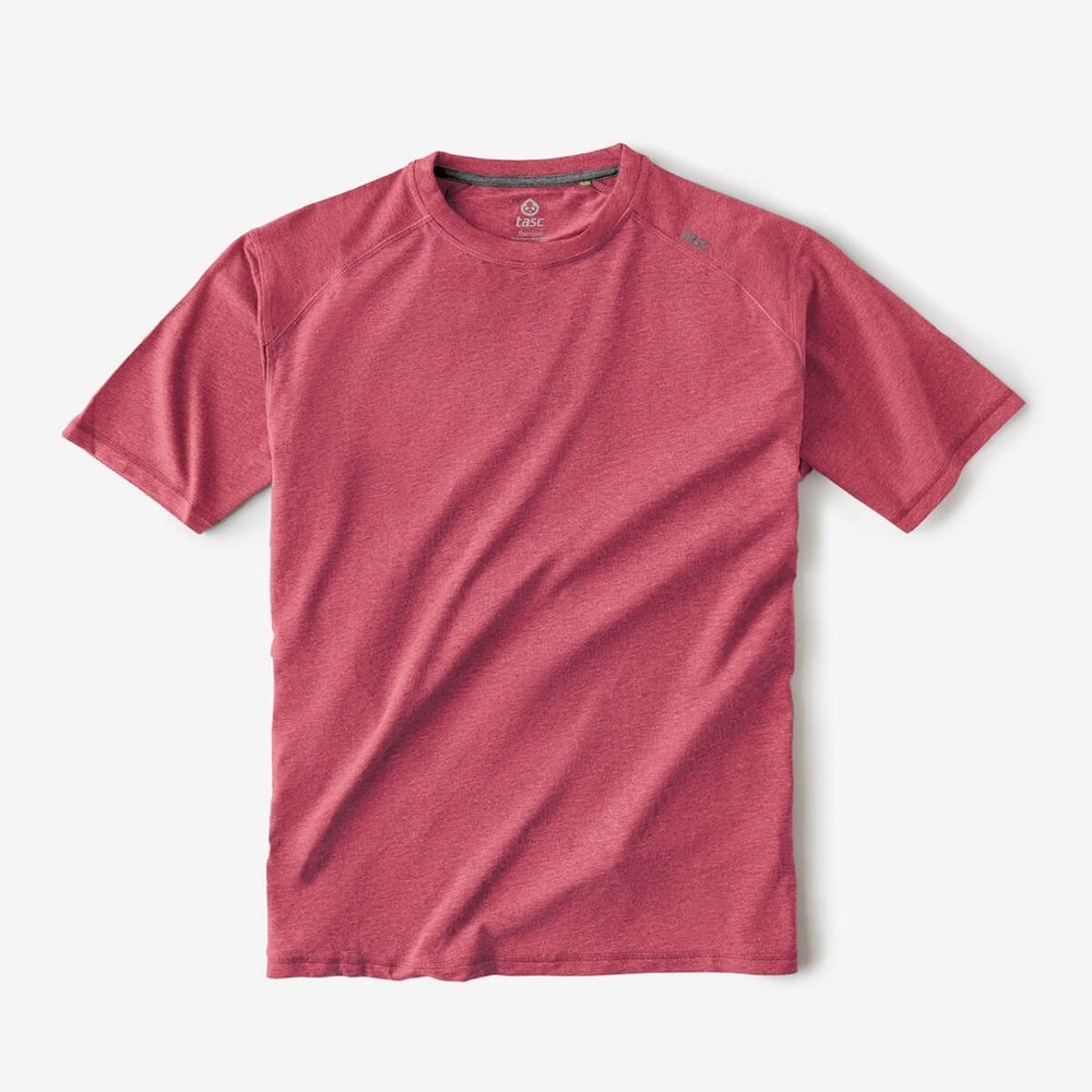 Tasc Carrollton Fitness T-Shirt - NWT - Red Heather - Large